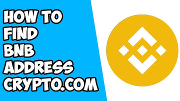 How to Find Binance Coin (BNB) Wallet Address on Crypto.com (2022) | Deposit BNB on Crypto.com