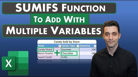 Excel Tips - SUMIFS Function | Add with Multiple Variables | Dropdowns