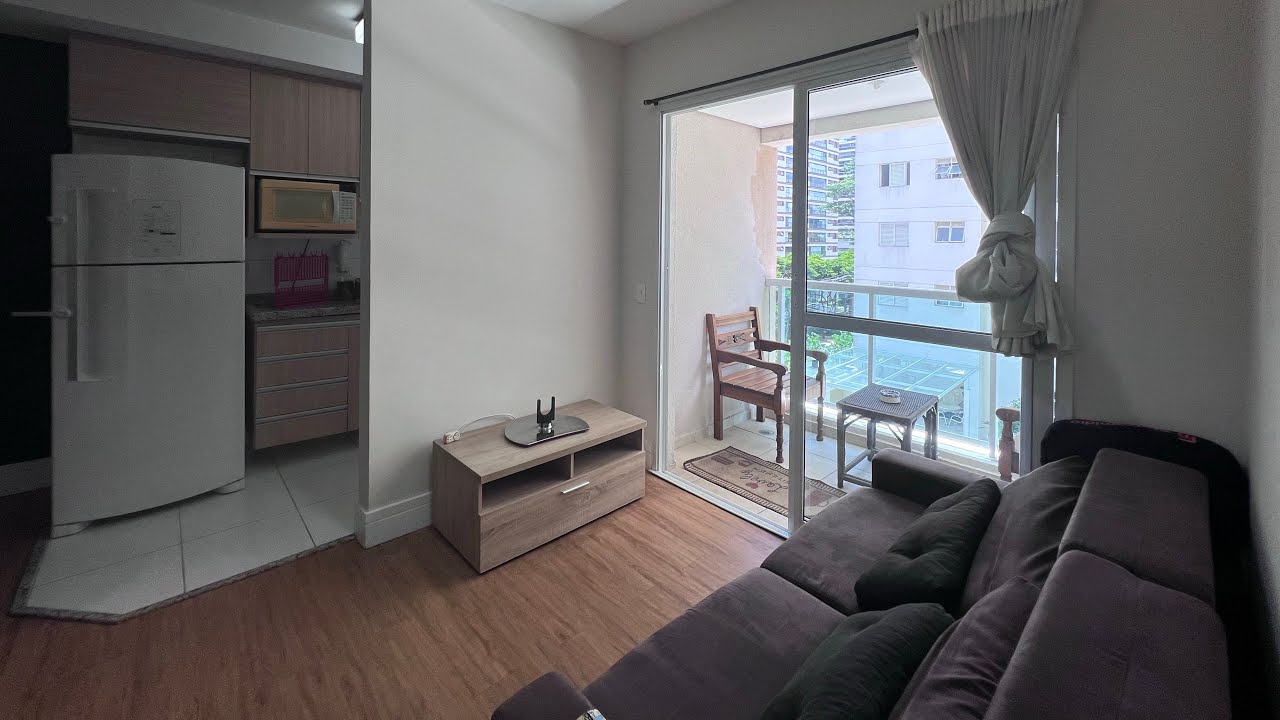 Apartamento com 38m2 - 1 Dormitório - 1 Vaga - Todo Mobiliado - YouTube