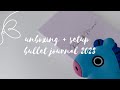 bullet journal 2023 l unboxing + setup (eng sub)