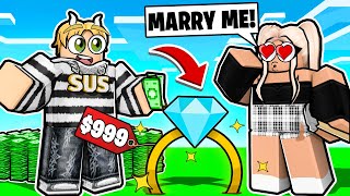 Whatever My GIRLFRIEND Builds I Buy.. (Roblox Bedwars)