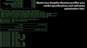 2021 Demo: Deeplite DNN Model Optimization