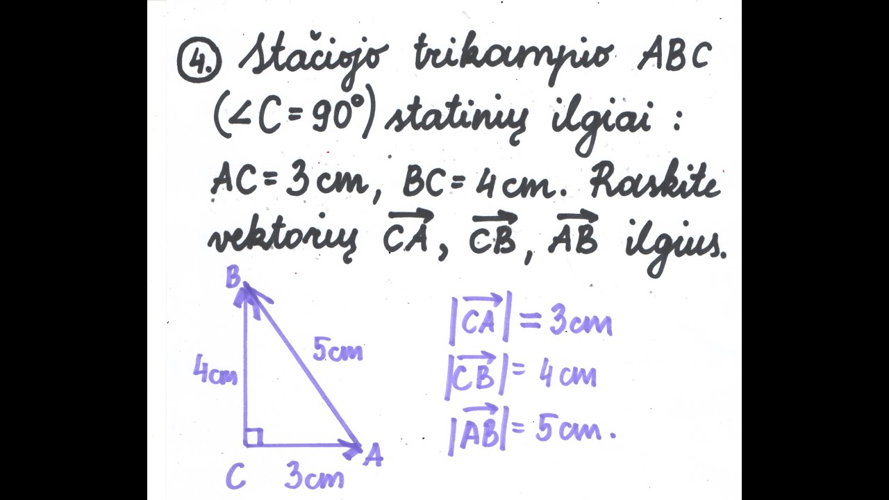 11 klasė. Plokštumos vektoriai. Vektoriaus sąvoka