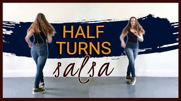 Salsa Solo - Half turns - Lesson 7 (Beginners, NY/On2)