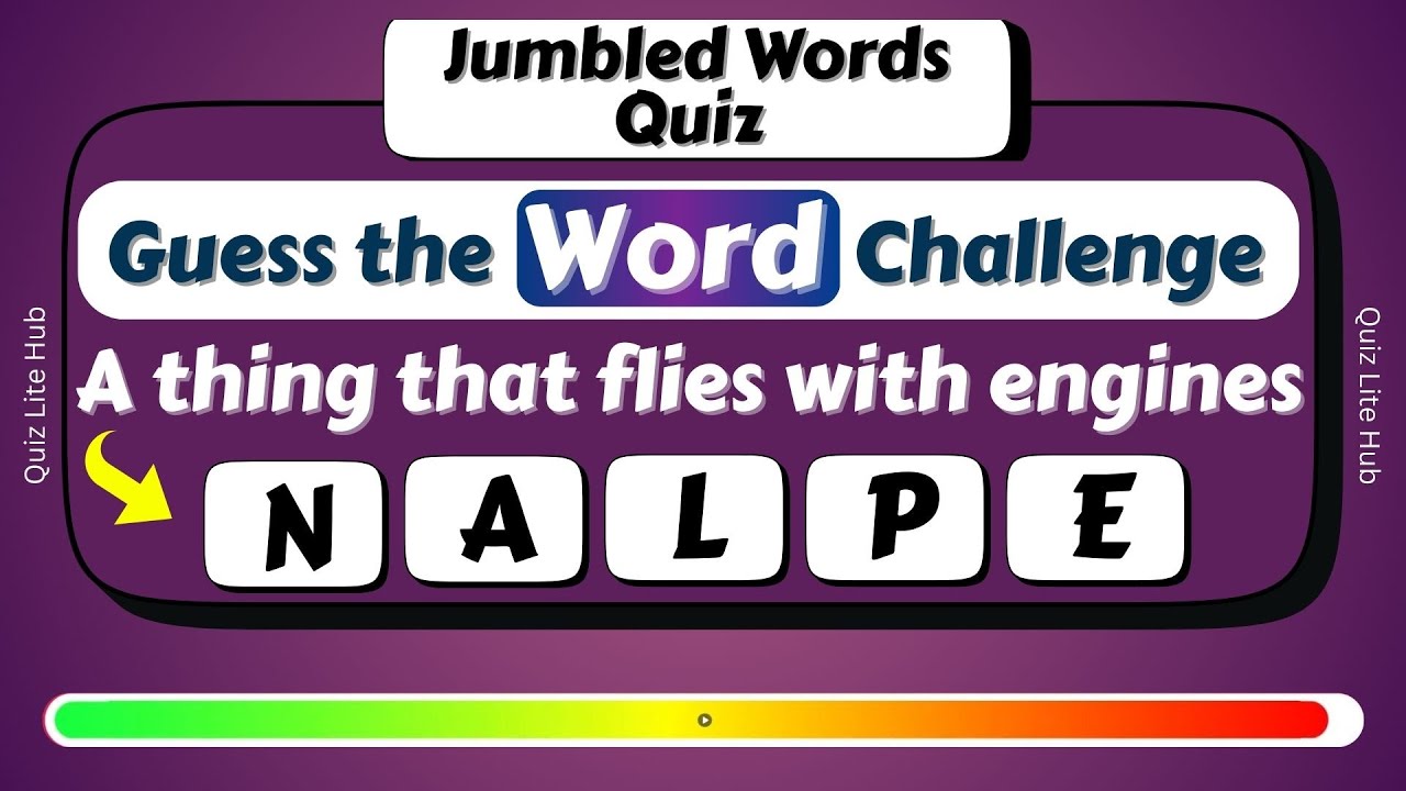 Can You Solve These Jumbled Words? | Word Puzzle Quiz Set 4 