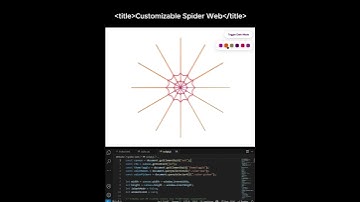 Create a Stunning Customizable Spider Web Animation with HTML & JavaScript!