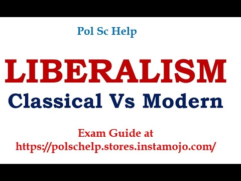 Liberalism- core thoughts, classical vs. modern - YouTube