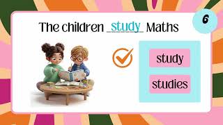 Present Simple Affirmative Quiz Part 1| Positive Sentences | English for Kids