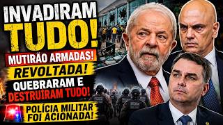 INVADIRAM TUDO AGORA! MULTIDÃO ARMADA QUEBRARAM TUDO -ALEXANDRE DE MORAES FOI ATACADO P JUSTIÇA ITA