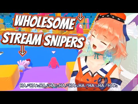 【Takanashi Kiara】Kiara Meets Wholesome Stream Snipers, Talking Games, Mic and Pekora【EN Sub】