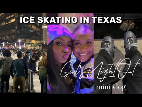 YouTube Shorts Vlog | Girl’s Night Out: Outdoor Ice Skating In Texas