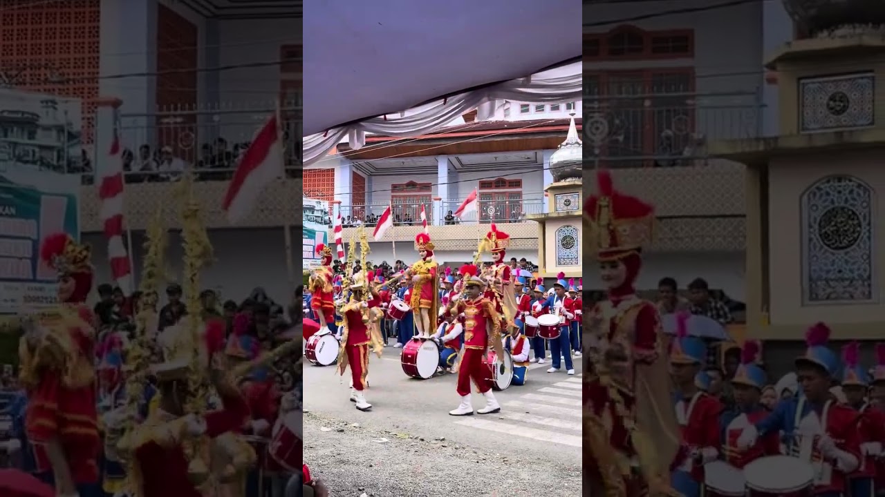 Drumband keren SMPN 15 kerinci jambi . Bukan main kereen