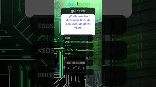 Tipos de VSAM: ESDS, KSDS, RRDS Explicados! 💡💻#mainframeserver #mainframetraining #mainframe