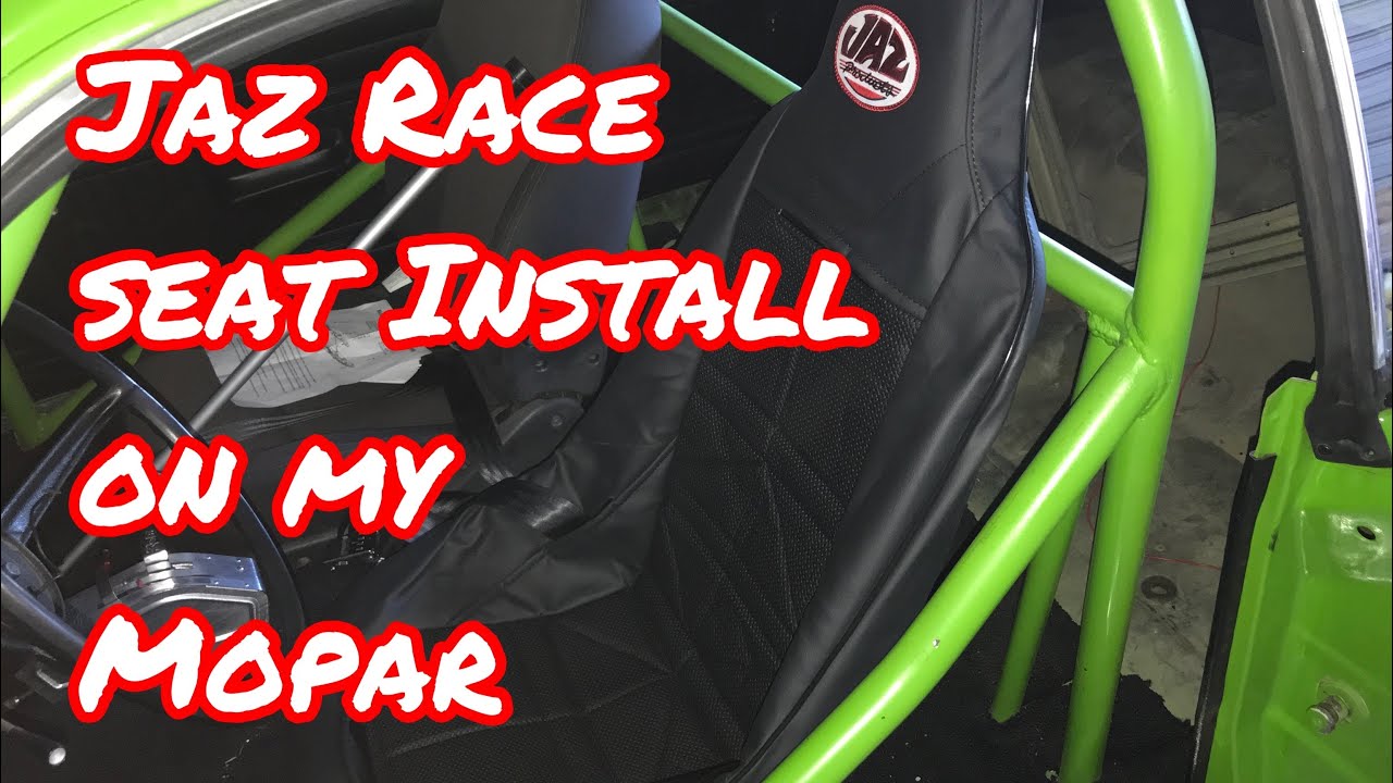Jaz race seat install on a Mopar - YouTube