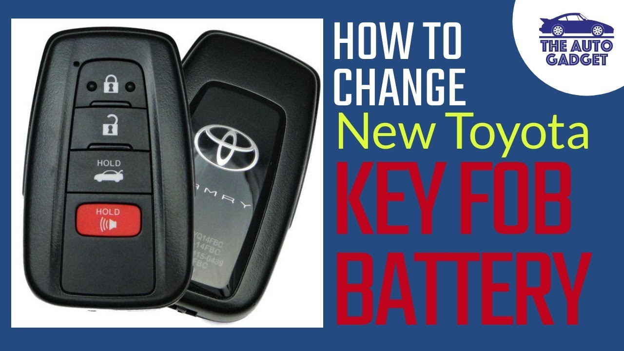 How to change 2016 and newer Toyota smart key fob battery ...