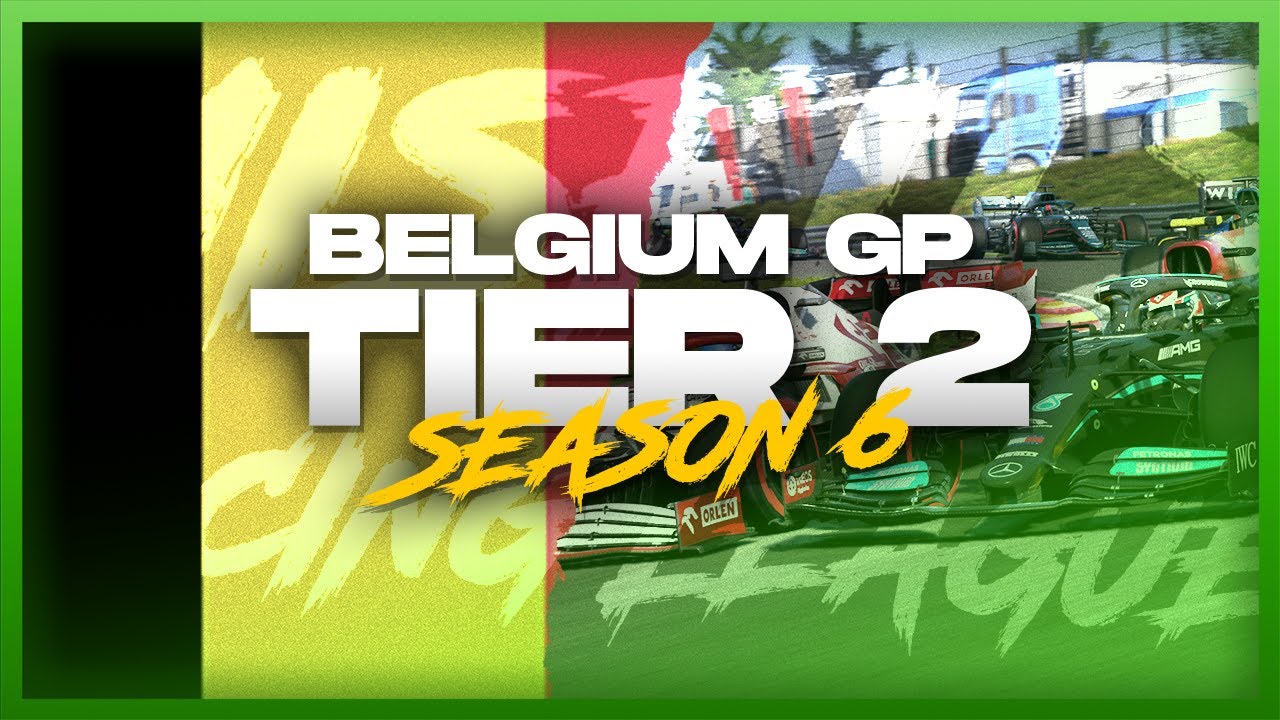 F1 2021 Belgian GP! Tier 2 Race Replay! - F1 League Racing!