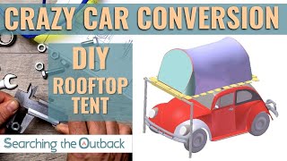 DIY rooftop tent | Camping Car setup for living into the WILD