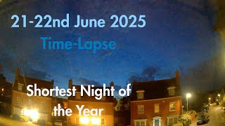 21-22 June 2025 Time-Lapse - Shortest Night of the Year (Looking North)