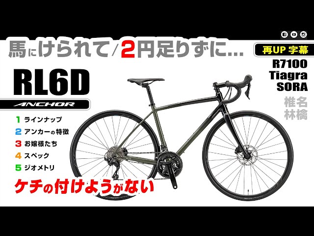 たたずまいの美しさ] アンカーのアルミ最高峰 RL6D エンデュランス