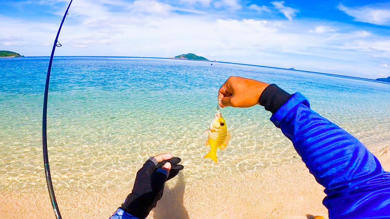 Ajing gaming sa magandang beach.! | Tukob Jig head at softbait  Field test !!..