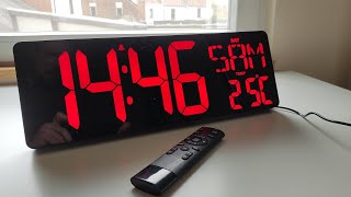 Énorme horloge digitale avec télécommande (XREXS) screenshot 5