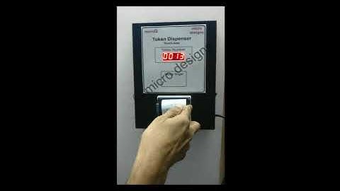 Touchless Token Dispenser with Manual Cutter By Micro Designs