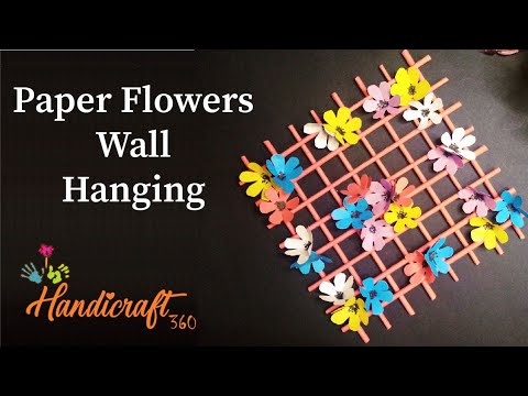 Handicraft with paper | Paper craft wall decoration | Diy Wall Decoration Ideas | Paper Craft #6