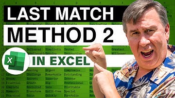 Excel - LOOKUP Function: Find the Last Match in Excel with this Clever Formula! - Episode 1083