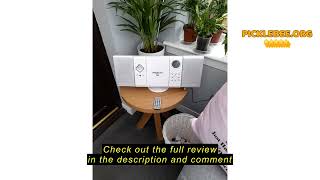 Review OneConcept V-12 Mini Compact Stereo Sound system Clock Alarm Wall Mounting possible CD player
