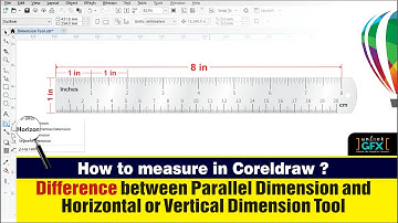 Horizontal or Vertical Dimension in CorelDRAW | Corel Draw Tips & Tricks Measuring Tools | Indra Pal