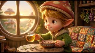Tiny Elf, Magical Forest 🍄 Cozy Village Walk & Glowing Lanterns | Peaceful Fantasy Animation