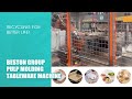  pulp molding tableware production machine operation site