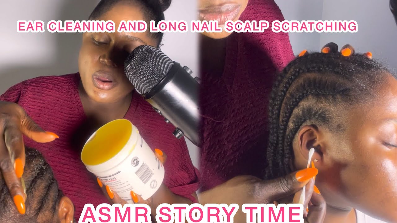 ASMR ✨STORY TIME WHISPERS WITH GUM, EAR CLEANING, NAIL SCALP SCRATCHING, RELAXING TRIGGER FOR SLEEP.