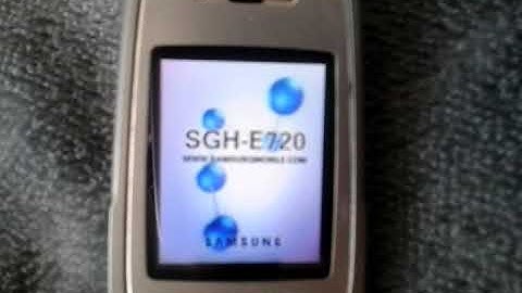 Samsung SGH-E720 Startup and Shutdown