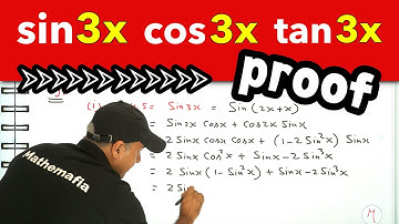 Proof of three trigonometric identities 🔥 sin 3x, cos 3x and tan 3x 🔥 by #mathemafia