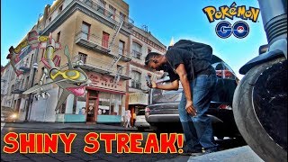The best shiny Rayquaza Streak of all time in Pokemon GO! ep.143
