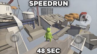 Human: Fall Flat Steam Speedrun in Mobile - ANY% 48 Sec