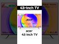 Acer (43 inches) QLED TV | Best 43 Inch TV Under 25000 #tv #gaming #tech