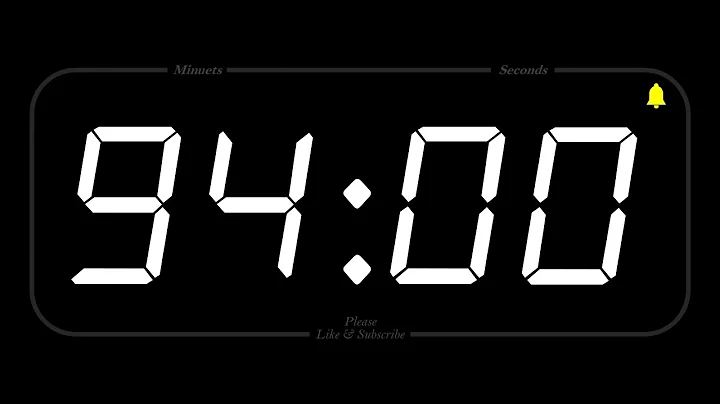 94 MINUTE - TIMER & ALARM - 1080p - COUNTDOWN