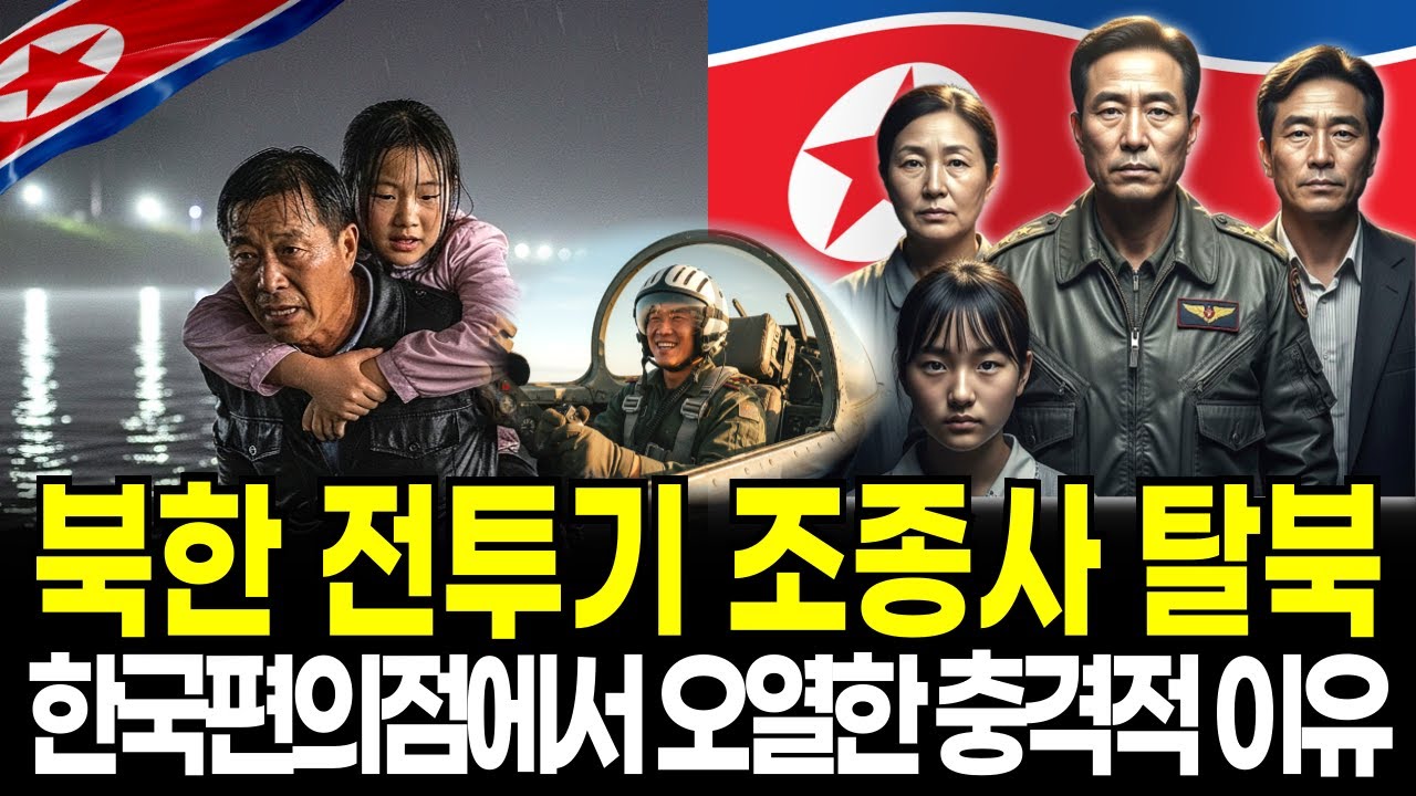 북한 전투기조종사 일가족 탈북, 한국편의점에서 오열한 충격적 이유