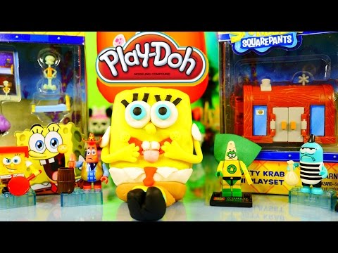 Play-Doh-Spongebob-Squarepants-NEW-Toys-Mini-Playsets-Surprise-Egg-DCT