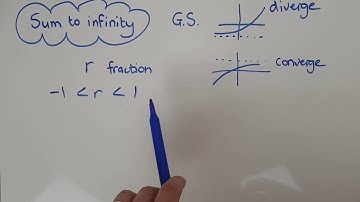Grade 12 Sequences and Series Part 5a Sum to Infinity Example 1