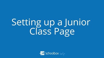Setting up a Junior Class Page - LMS Tools