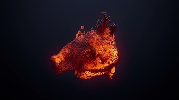 Abstract Animation - Lava in Loop - Royalty Free Stock video in 4K HD