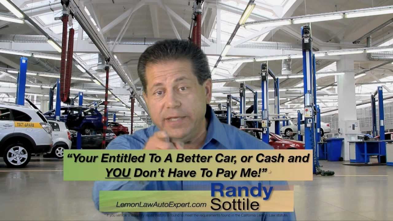 Randy Sottile, California Lemon Law Auto Expert, He knows Lemon Law because he's had one!