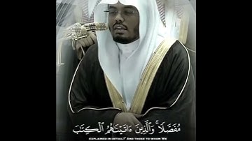 {أفغير الله أبتغي حكما...} تلاوة عطرة للقارئ الشيخ ياسر الدوسري 🌹