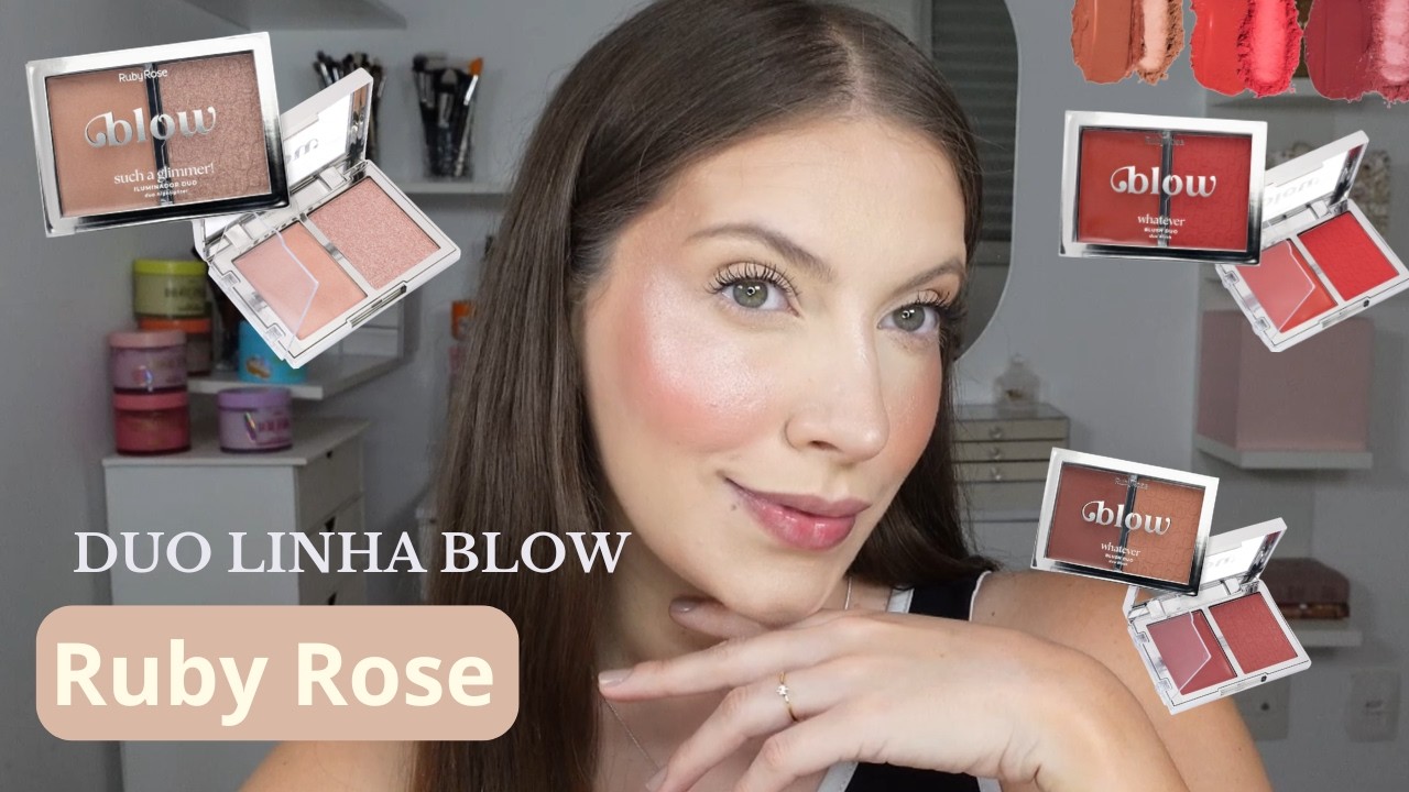 NOVOS DUO BLUSH BLOW RUBY ROSE e DUO ILUMINADOR BLOW 😍 - YouTube