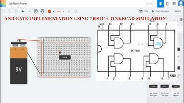 Build your And using 7408 IC | full tutorial | output simulation using Tinkercad