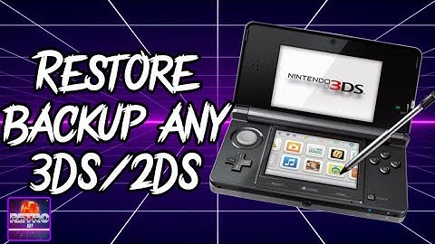 Hoe je een backup van een gemodificeerde 3DS/2DS kunt terugzetten!