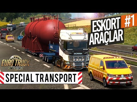 Eskort Araçlarla Özel Nakliye Görevleri! - ETS 2 Special Transport DLC #1